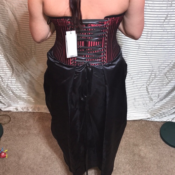 Victorian Renaissance Gothic Corset Bustier Dress - Picture 7 of 12